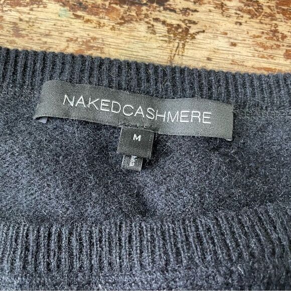 Naked Cashmere Black‎ Raglan Crewneck Sweater Size Medium - Picture 5 of 8